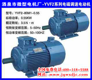 0.55KW YVF2ϵ�б�Ƶ���������첽�綯�� YVF2-80M1-0.55